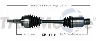 2006 Dodge Ram 1500 CV Axle Shaft SA CH-8119