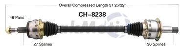 2006 Dodge Charger CV Axle Shaft SA CH-8238