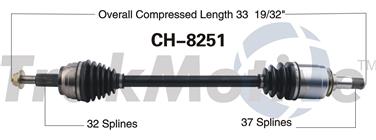 2013 Jeep Grand Cherokee CV Axle Shaft SA CH-8251