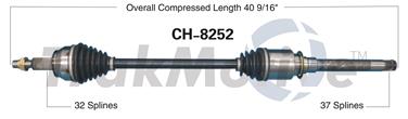 2012 Jeep Grand Cherokee CV Axle Shaft SA CH-8252