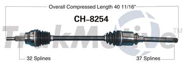 2013 Jeep Grand Cherokee CV Axle Shaft SA CH-8254