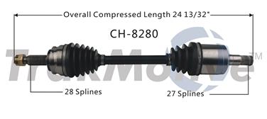 2014 Jeep Patriot CV Axle Shaft SA CH-8280