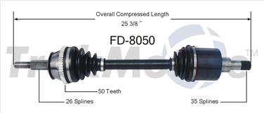 CV Axle Shaft SA FD-8050