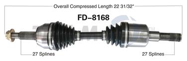 2008 Ford Ranger CV Axle Shaft SA FD-8168