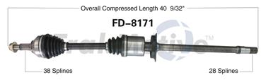 CV Axle Shaft SA FD-8171