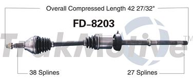 CV Axle Shaft SA FD-8203