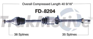 CV Axle Shaft SA FD-8204