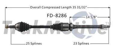 CV Axle Shaft SA FD-8286