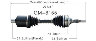 CV Axle Shaft SA GM-8155