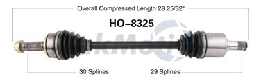 2012 Honda Pilot CV Axle Shaft SA HO-8325