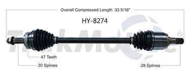 CV Axle Shaft SA HY-8274