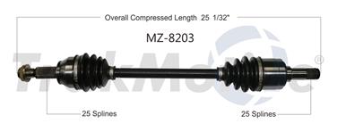 CV Axle Shaft SA MZ-8203