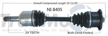 CV Axle Shaft SA NI-8405