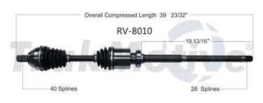 CV Axle Shaft SA RV-8010