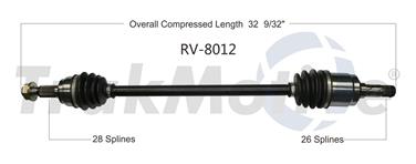 CV Axle Shaft SA RV-8012