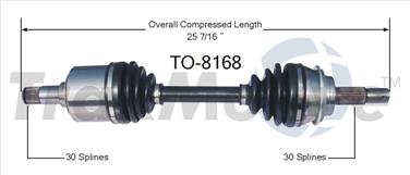 2006 Toyota Tacoma CV Axle Shaft SA TO-8168