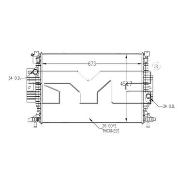 Radiator TY 13528