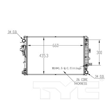 Radiator TY 13574