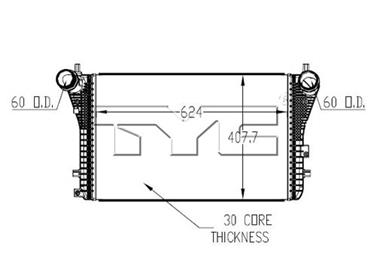 2013 Volkswagen Passat Intercooler TY 18010