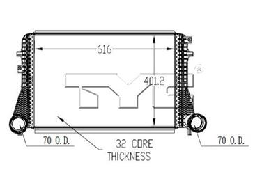 2014 Volkswagen Eos Intercooler TY 18017