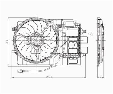 Dual Radiator and Condenser Fan Assembly TY 621080