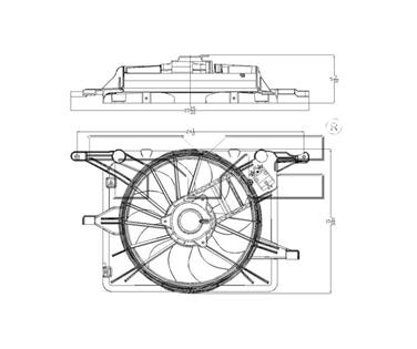 Dual Radiator and Condenser Fan Assembly TY 621830