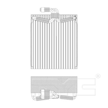 A/C Evaporator Core TY 97024