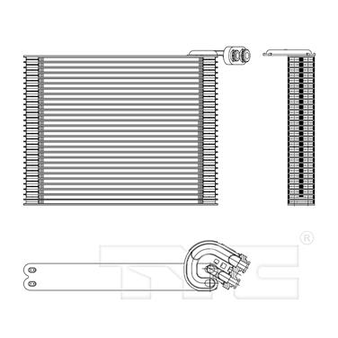 2012 Toyota Yaris A/C Evaporator Core TY 97151