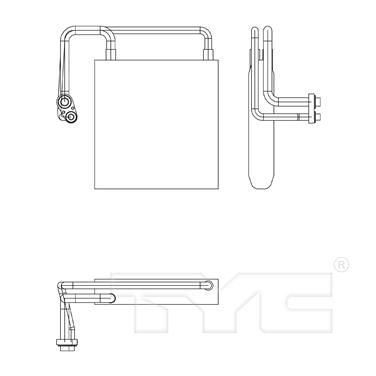 2006 Ford Fusion A/C Evaporator Core TY 97170