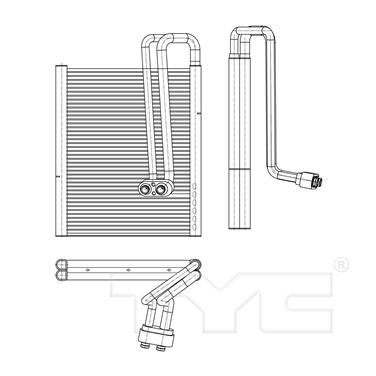 2012 Hyundai Genesis Coupe A/C Evaporator Core TY 97184