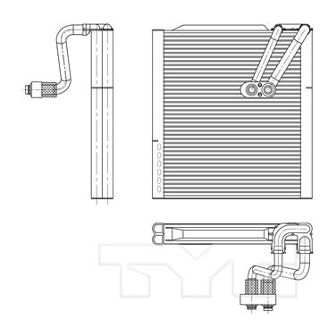 2015 Hyundai Santa Fe A/C Evaporator Core TY 97186