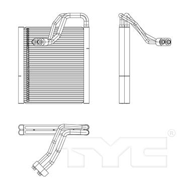 2015 Kia Rio A/C Evaporator Core TY 97195