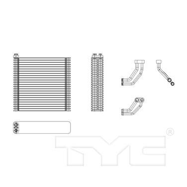 2007 Honda Accord A/C Evaporator Core TY 97200