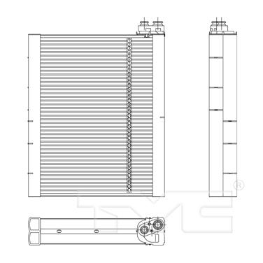 2012 Toyota Sequoia A/C Evaporator Core TY 97204