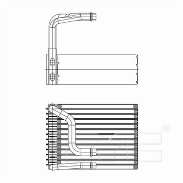 2002 BMW 745i A/C Evaporator Core TY 97226