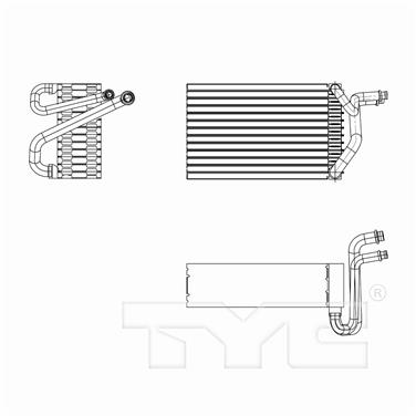 2007 Chrysler Town & Country A/C Evaporator Core TY 97228