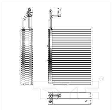 2002 BMW 745i A/C Evaporator Core TY 97229