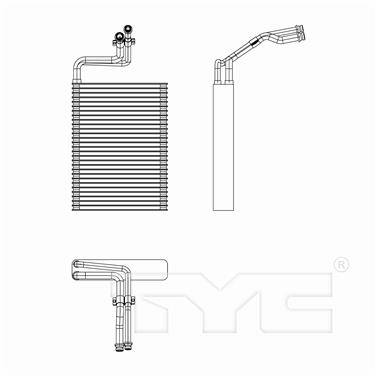 2007 BMW 328i A/C Evaporator Core TY 97283