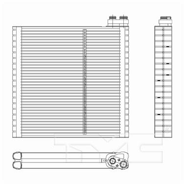 A/C Evaporator Core TY 97287