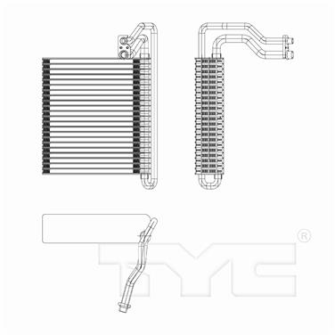 A/C Evaporator Core TY 97293