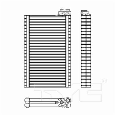 2007 Subaru Legacy A/C Evaporator Core TY 97300