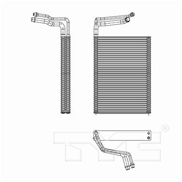 A/C Evaporator Core TY 97307