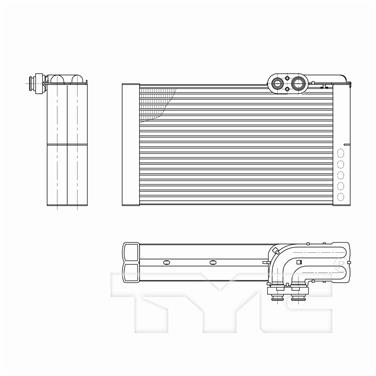 2013 Toyota Sienna A/C Evaporator Core TY 97308