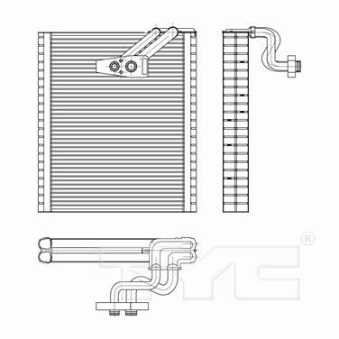 A/C Evaporator Core TY 97310