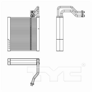 A/C Evaporator Core TY 97311