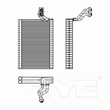 A/C Evaporator Core TY 97312