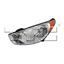 2012 Hyundai Tucson Headlight Assembly TY 20-12362-00-9