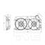 Dual Radiator and Condenser Fan Assembly TY 623370