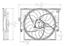 Dual Radiator and Condenser Fan Assembly TY 623420