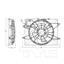 Dual Radiator and Condenser Fan Assembly TY 623770